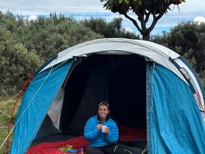 Camping mount Kenya 1