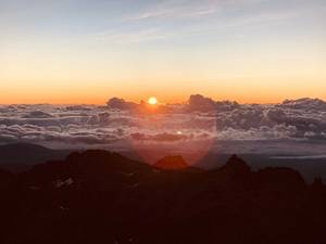 Sunrise at point Lenana Mount Kenya